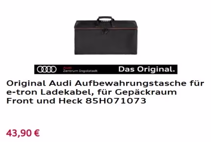 Original Audi Aufbewahrungstasche Original Audi Aufbewahrungstasche