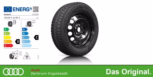 Original SKODA Scala 16 Zoll Winterkomplettradsatz Stahl Semperit SPEED-GRIP 5  195/60 R16 89H