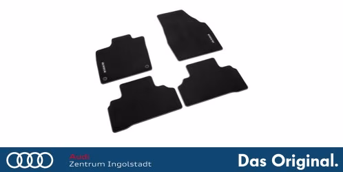 Original VW ID. Polo Textilfußmatten vorne und hinten, Schwarz, "Premium" mit Schriftzug 2FA061270  WGK
