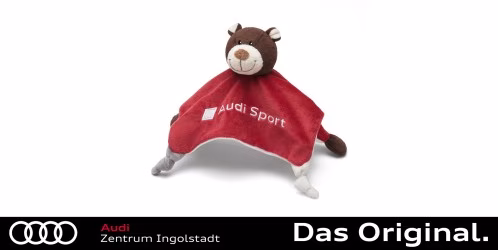 Original Audi Sport Schmusetuch Motorsportbär, 3201900800