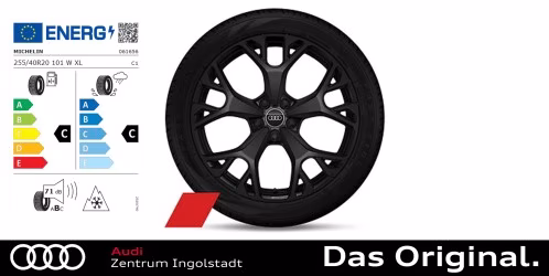Original Audi A6 (FN) Avant/Limousine Winterkomplettradsatz 5-Arm-Peak mit RS-Schriftzug Michelin PILOT ALPIN 5 AO1 255/40 R20 101W XL 8,5Jx20 ET 43 Original Audi A6 (FN) Avant/Limousine Winterkomplettradsatz 5-Arm-Peak mit RS-Schriftzug Michelin PILOT ALPIN 5 AO1 255/40 R20 101W XL 8,5Jx20 ET 43