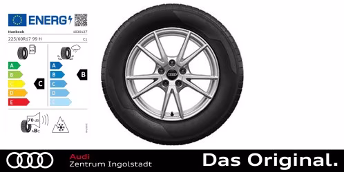 Original Audi A6 (C9) Avant/Limousine 17 Zoll Winterkomplettradsatz 5-Doppelspeichen Hankook i*cept evo3 225/60 R17 99H 7,5Jx17