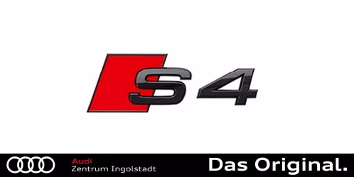 Original Audi S4 (8W) Schriftzug in Schwarz für das Heck 8W0071804