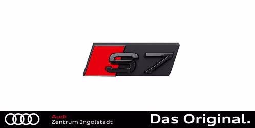 Original Audi S7 Schriftzug in Schwarz für die Front 4K8071805