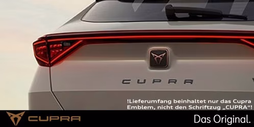 Original SEAT CUPRA Emblem für das Heck (Formentor), Kupfer 5FF853630A RZH Original SEAT CUPRA Emblem für das Heck (Formentor), Kupfer 5FF853630A RZH