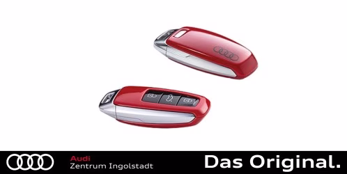 Original Audi Schlüsselblende tangorot mit Audi Ringen 4N0071208A Y3U