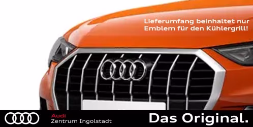 Original Audi-Zeichen / Schriftzug für die Front, Chrom (Beschreibung beachten!) 4H0853605B 2ZZ