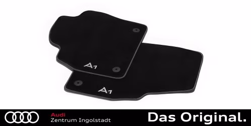Original Audi A1 Sportback (GB) Textilfußmatten Satz Vorne, schwarz/stahlgrau 82B061275 MNO Original Audi A1 Sportback (GB) Textilfußmatten Satz Vorne, schwarz/stahlgrau 82B061275 MNO