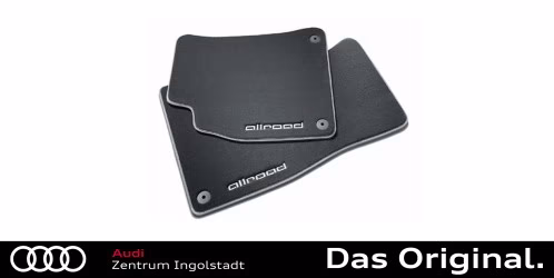 Original Audi A4 allroad Textilfußmatten Satz Vorn schwarz/silbergrau 8K1061275B MNO