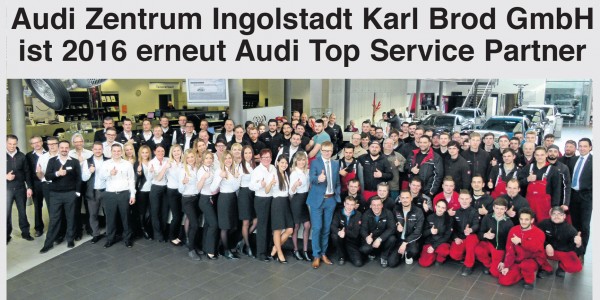 Audi Top Service Partner 2016