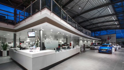 Audi Zentrum Ingolstadt, Innenansicht