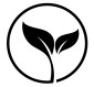 Natur Icon Blatt schwarz auf weißen Hintergrund