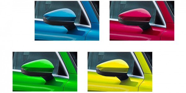 Spiegelkappe in neonblau? 