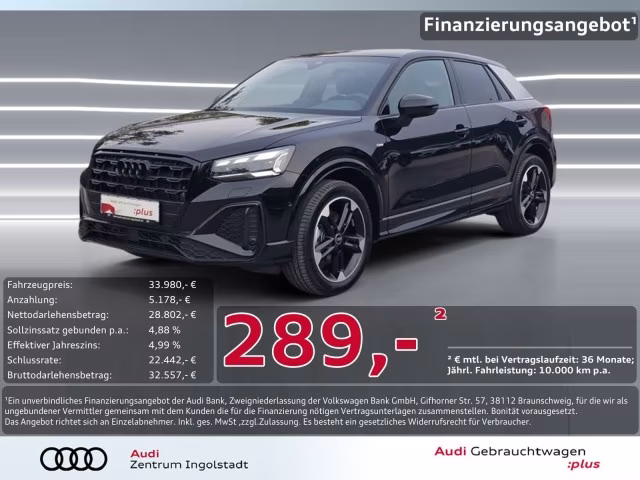 Audi Q2 35 TDI 2x S line MATRIX AHK KAM NAVI 18&amp;quot; Virt