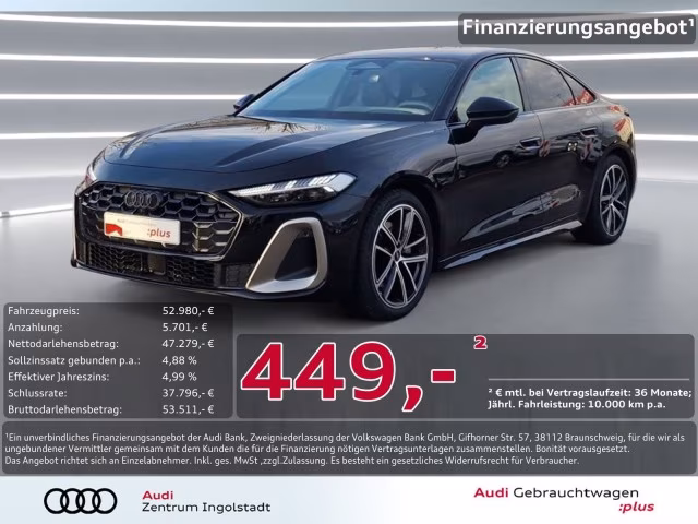 Audi A5 Limousine TDI qu 2x S line B&amp;amp;O MATRIX AHK 19&amp;quot;