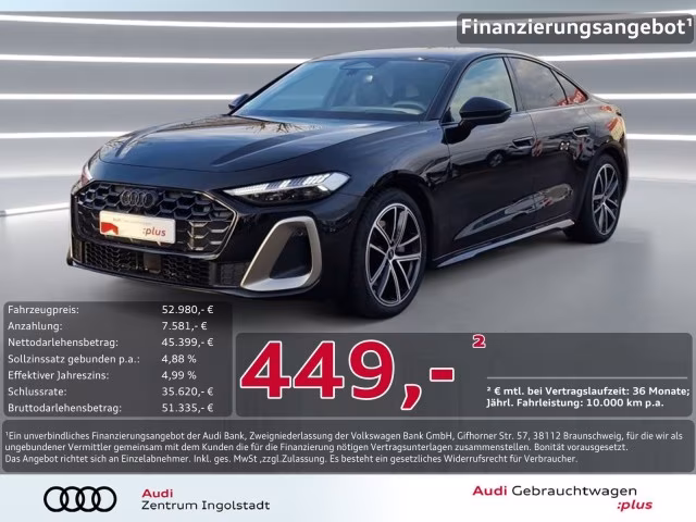 Audi A5 Limousine TDI qu 2x S line B&amp;amp;O MATRIX AHK 19&amp;quot;