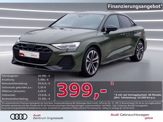 Audi A3 Limousine 35 TDI S line MATRIX SONOS AHK HuD