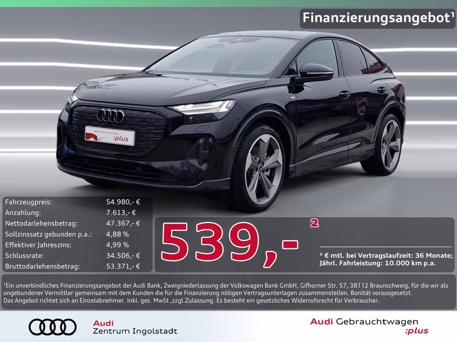 Q4 Sportback e-tron 55 qu 2x S line MATRIX AHK