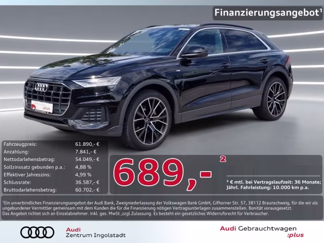 Audi Q8 50 TDI qu S line MATRIX PANO STHZG Luft 22&amp;quot;