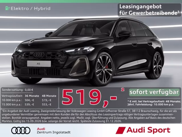 Audi A5 Avant e-hybrid edition one qu UPE 89.275,-