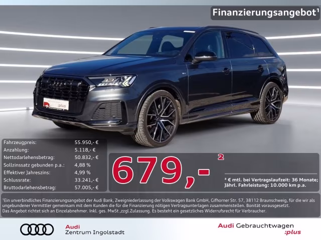 Audi Q7 50 TDI qu 3x S line MATRIX Pano STHZG AHK 22&amp;quot;