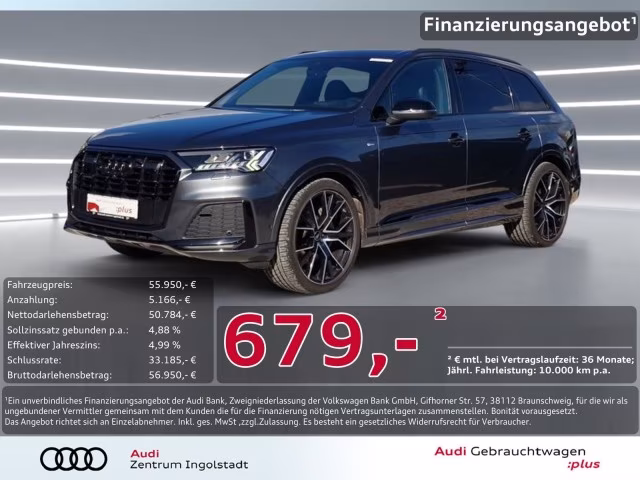 Audi Q7 50 TDI qu 3x S line MATRIX Pano STHZG AHK 22&amp;quot;