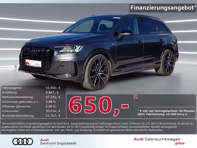Audi Q7 50 TDI qu 3x S line MATRIX Pano STHZG AHK 22&amp;quot;