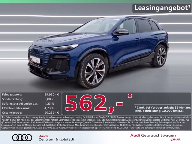 Audi Q6 e-tron S line Tech-pro MATRIX B&amp;amp;O Luft 21&amp;quot;