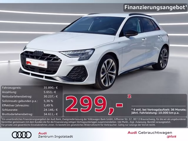 Audi A3 Sportback 35 TFSI 2x S line LED AHK ACC Sonos