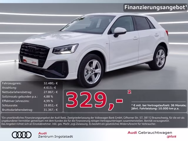 Audi Q2 30 TDI S line LED NAVI virtual Opt-schw+ Kam.