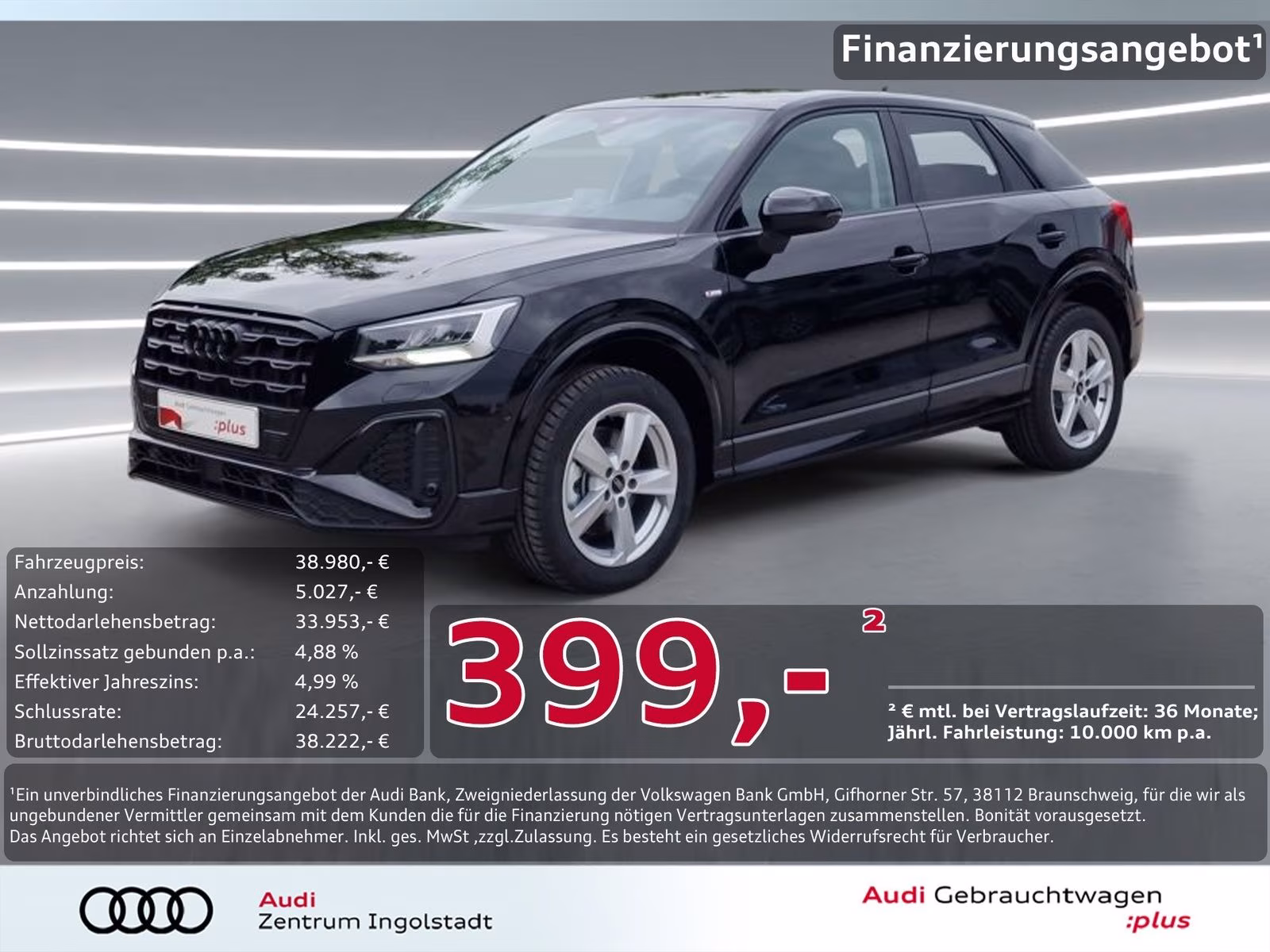 40 TFSI qu S line AHK ACC NAVI Opt-schw+ Kam.