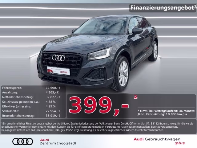 Audi Q2 40 TFSI qu S line AHK ACC NAVI Opt-schw+ Kam.