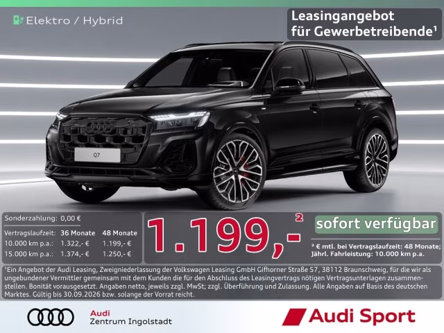 Audi Q7 TFSI e qu S line Laser AHK B&amp;amp;O UPE 131.360,-