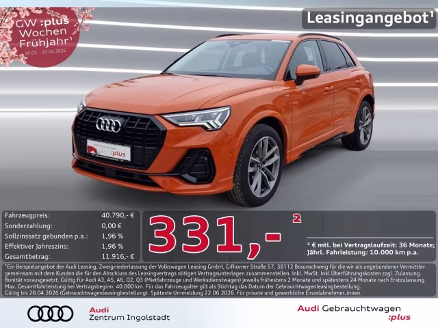 Audi Q3 35 TFSI S line NAVI+ MATRIX AHK 19&amp;quot; ACC