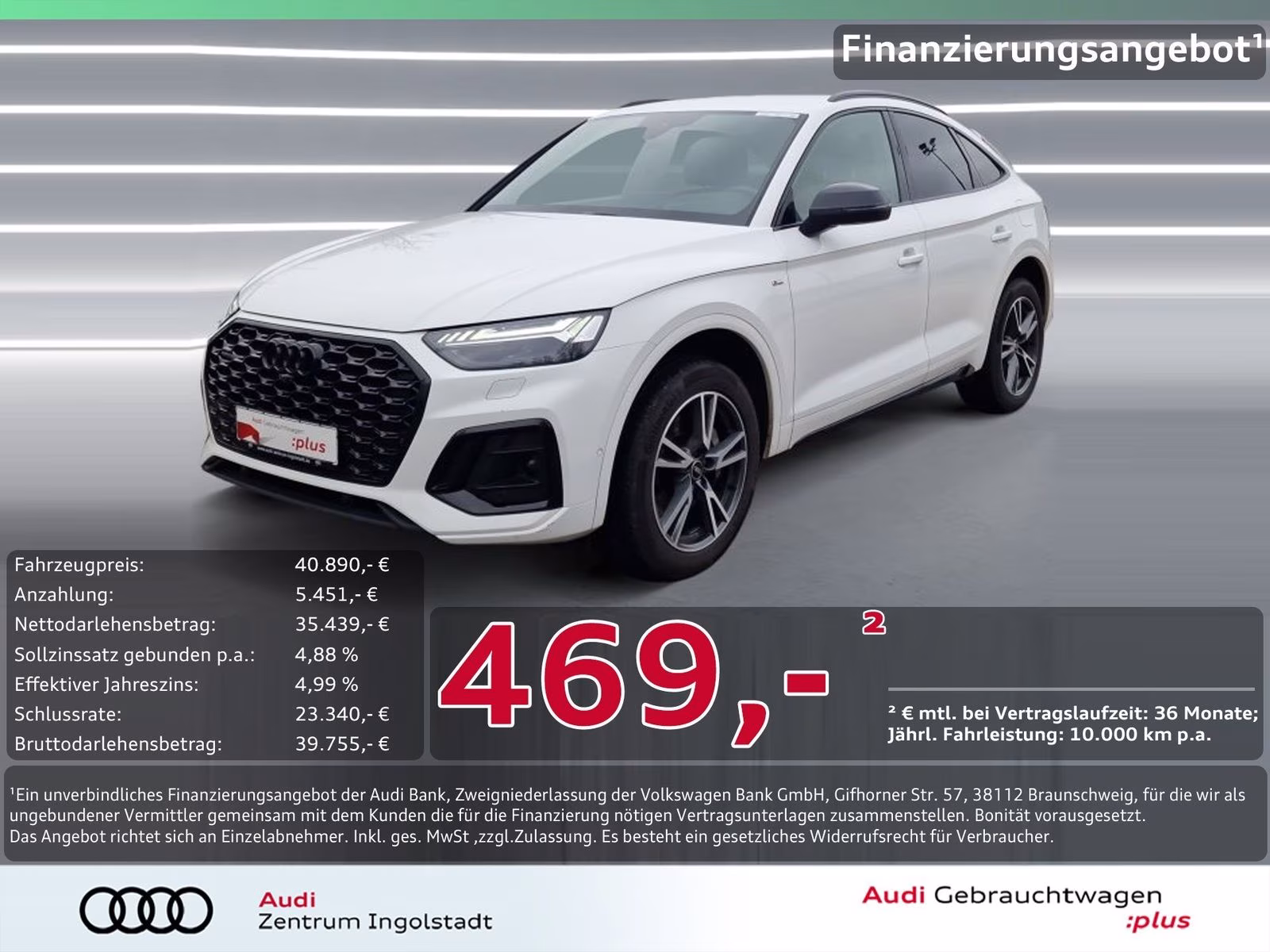 Sportback 55 TFSI e qu 2x S line MATRIX AHK