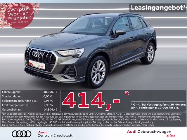 Audi Q3 35 TDI S line NAVI+ ACC KAM. 18&amp;quot; LEDER