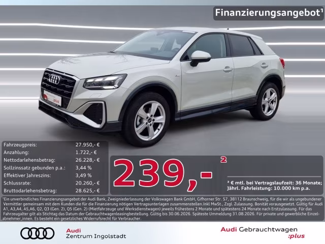 Audi Q2 30 TFSI S line NAVI+ MATRIX KAM. PDC+
