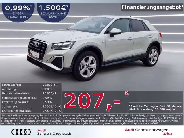Audi Q2 30 TFSI S line NAVI+ MATRIX KAM. PDC+