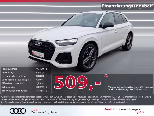 Audi SQ5 TDI MATRIX AHK ACC Optik-schwarz Kamera 20&amp;quot;