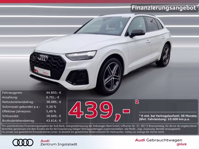 Audi SQ5 TDI MATRIX AHK ACC Optik-schwarz Kamera 20&amp;quot;