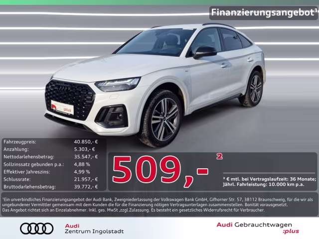 Audi Q5 Sportback 55 TFSI e qu 2x S line MATRIX 20&amp;quot;