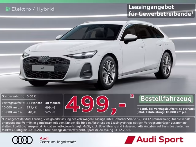 Audi A6 Avant e-hybrid qu LED Allradlenk UPE 68.300,-