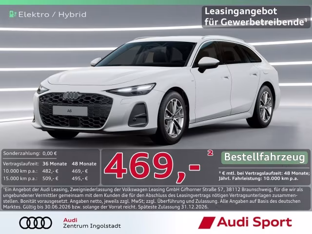 Audi A6 Avant e-hybrid qu LED Allradlenk UPE 68.300,-