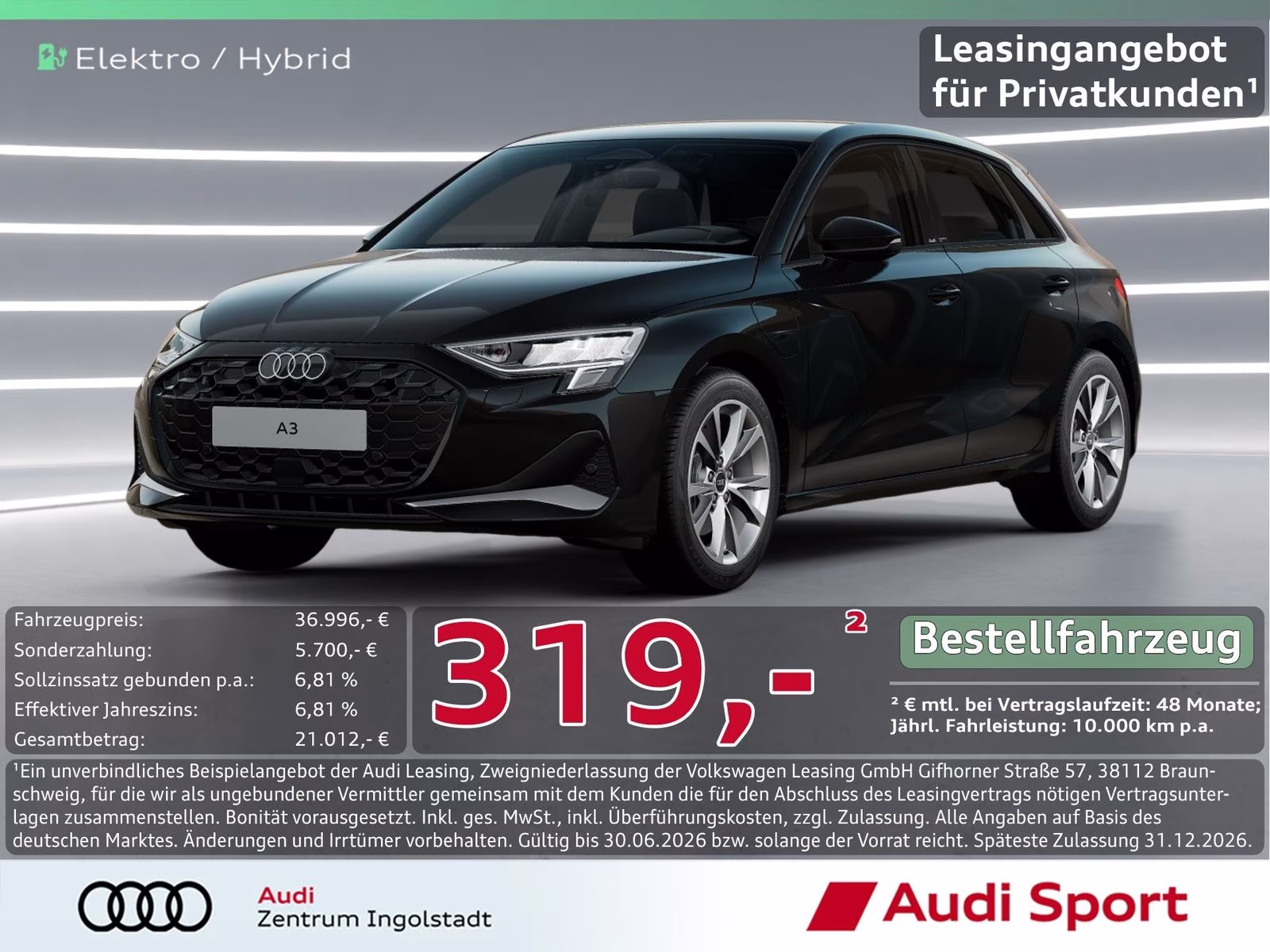 Sportback TFSI e PDC+ Virtual UPE 47.080,-