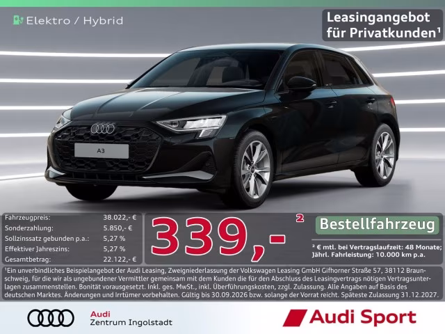 Audi A3 Sportback TFSI e PDC+ Virtual UPE 47.080,-