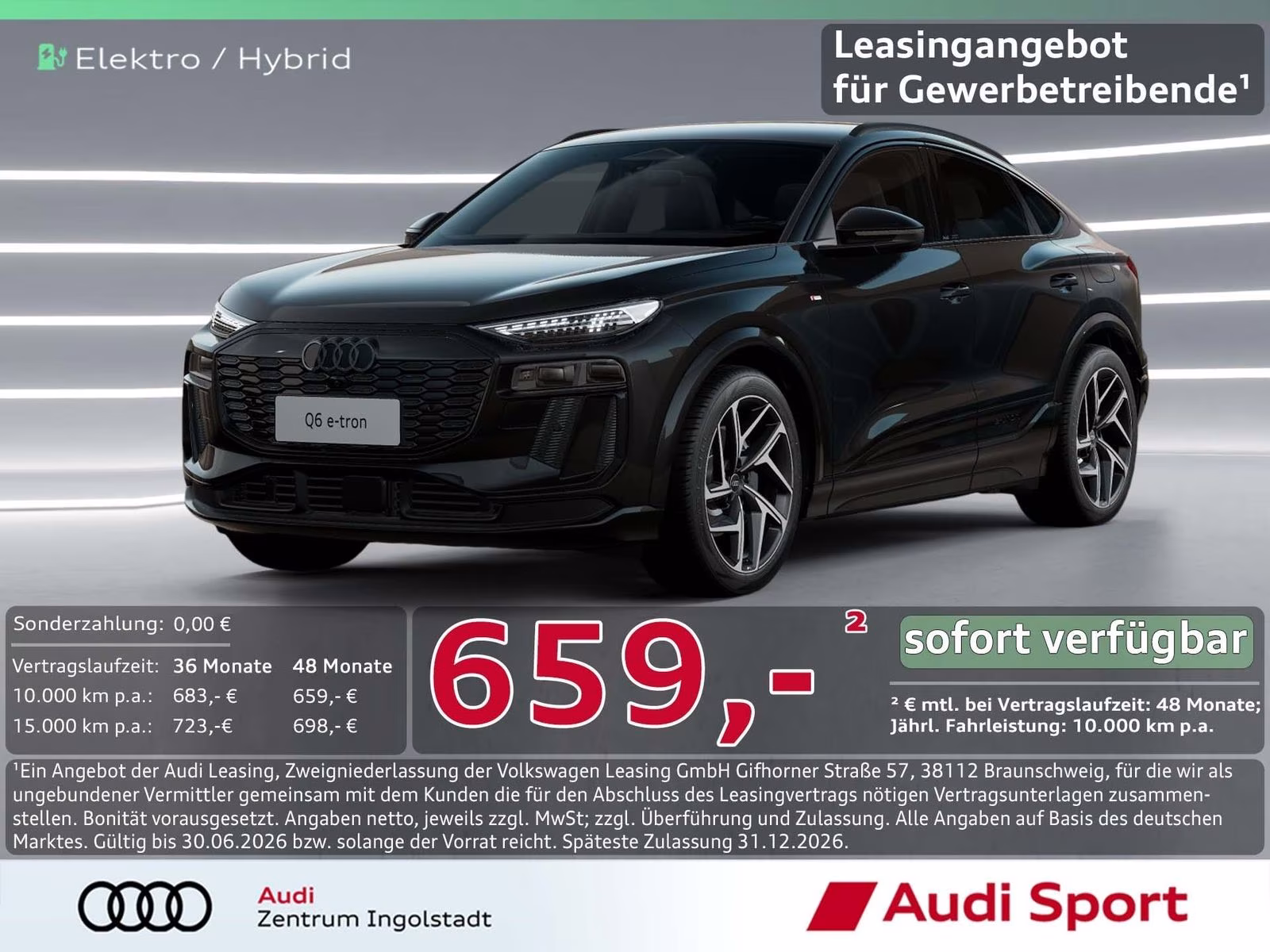 Q6 Sportback e-tron qu Tech+ MATRIX UPE 99.340,-