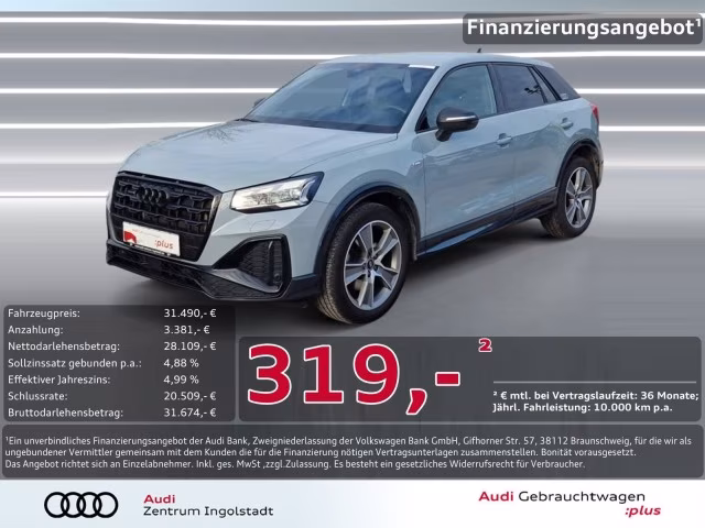 Audi Q2 40 TFSI qu 2x S line MATRIX NAVI Optik-schw.+