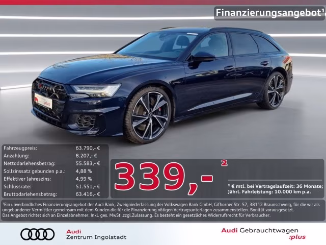 Audi S6 Avant TDI Optik schw.+ AHK HD-Matrix B&amp;amp;O 21&amp;quot;