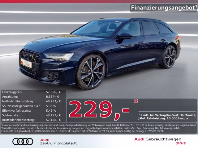 Audi S6 Avant TDI Optik schw.+ AHK HD-Matrix B&amp;amp;O 21&amp;quot;