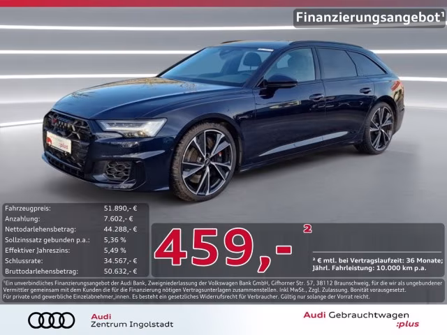 Audi S6 Avant TDI Optik schw.+ AHK HD-Matrix B&amp;amp;O 21&amp;quot;